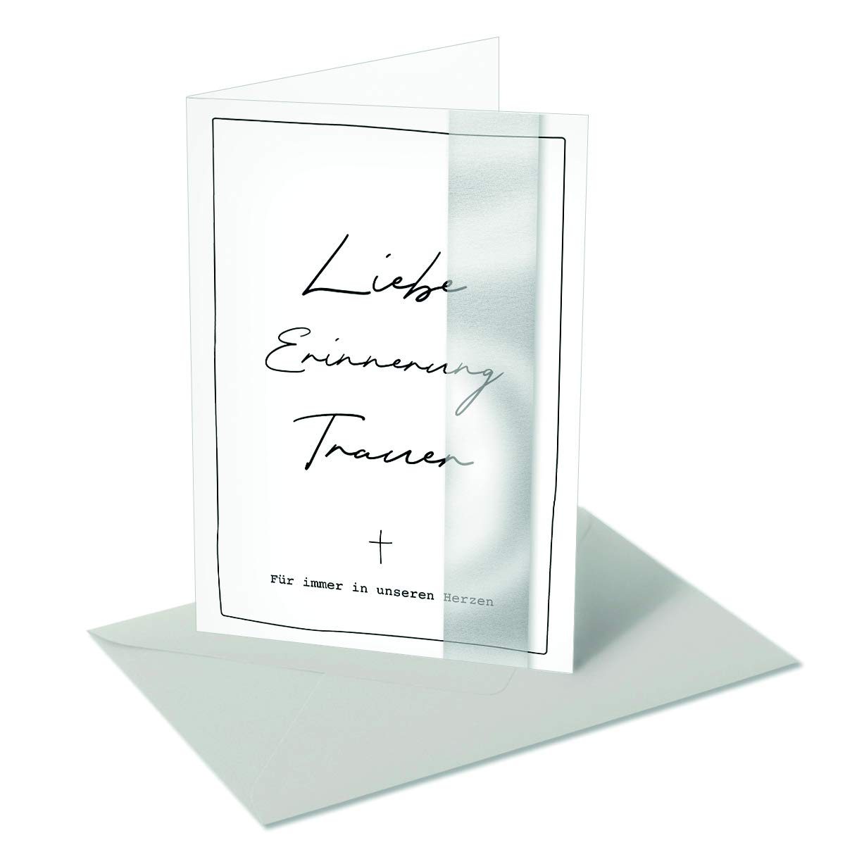 Sympathy Card "In Love" / Love Memorial Mourning/Text