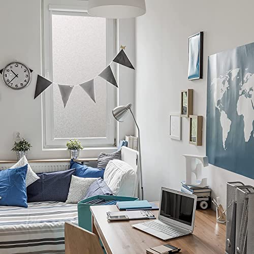 Difit Window Privacy Film,Frosted Glass Window Film,Static Cling Window Film,Window Sticker Privacy,Opaque Uv Blocking Vinyl Window Film For Glass Door Bathroom Office Living Room (11.8X78.7 Inches) #TOP3