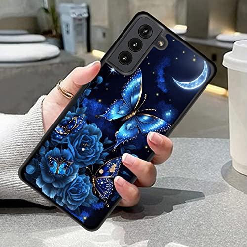 Vobber for Galaxy S23 Case,Slim Anti-Scratch Architecture TPU Shockproof Protective Case Cover for Samsung Galaxy S23 6.1" 2023,Butterfly Flower Moon - image 7