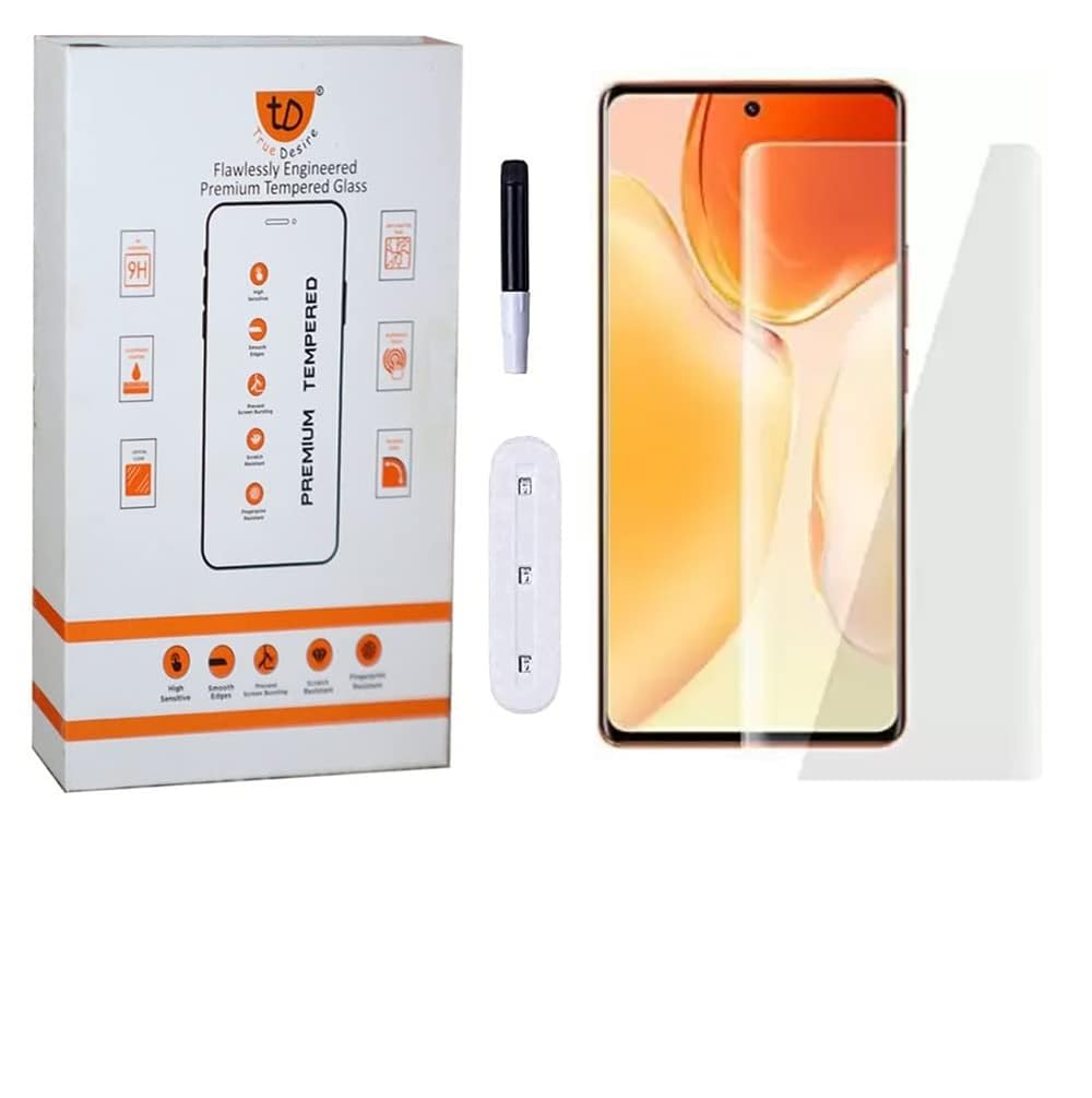 UV Tempered Glass Screen Guard Protector Compatible for Vivo iQOO Z7 Pro 5G with Edge to Edge Coverage and Easy Installation Kit