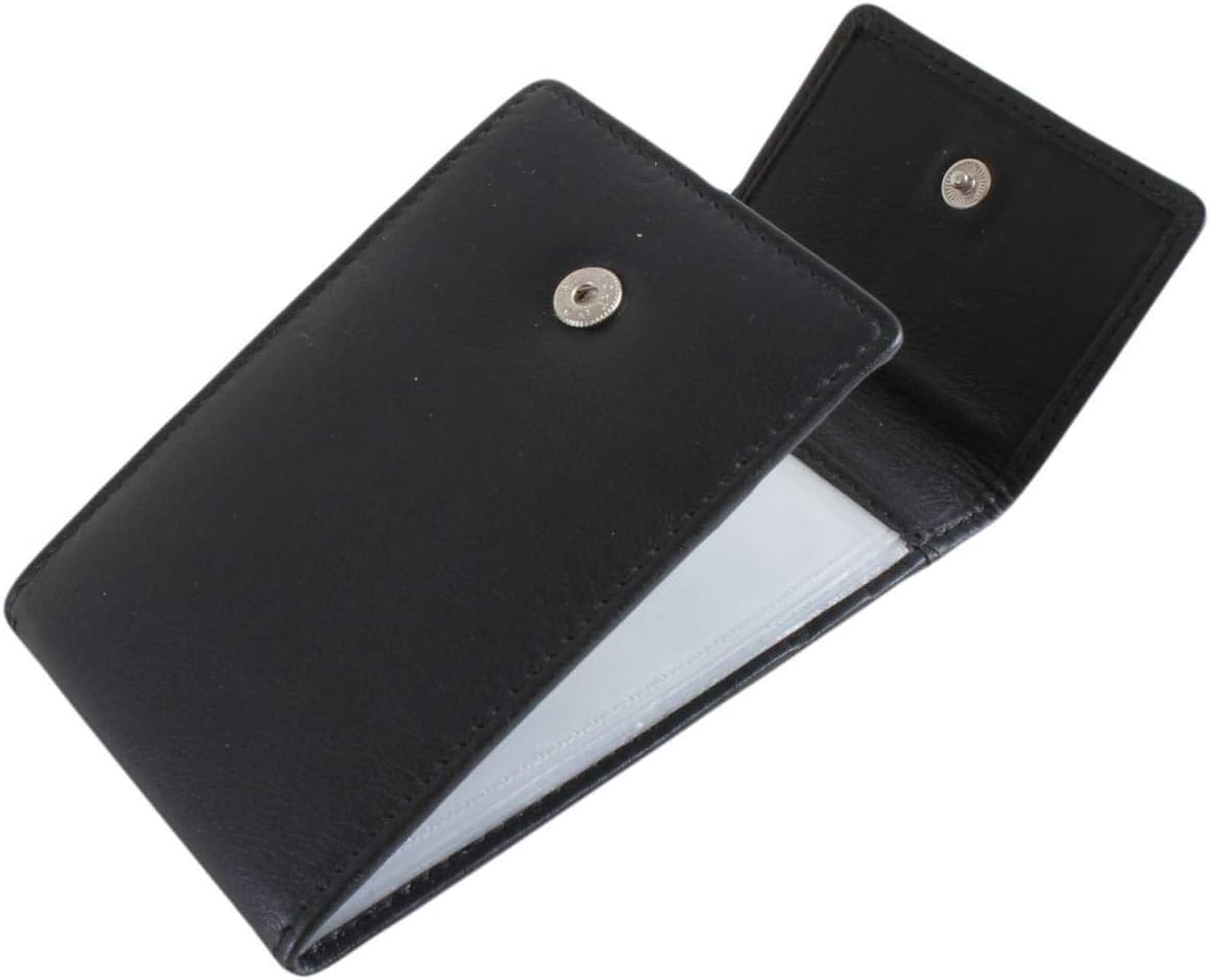 Mens Plastic Insert Card Case - Black