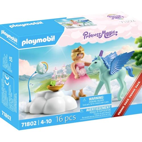Playmobil Princess Magic 71802 Princesse et poulain ailé avec nuage