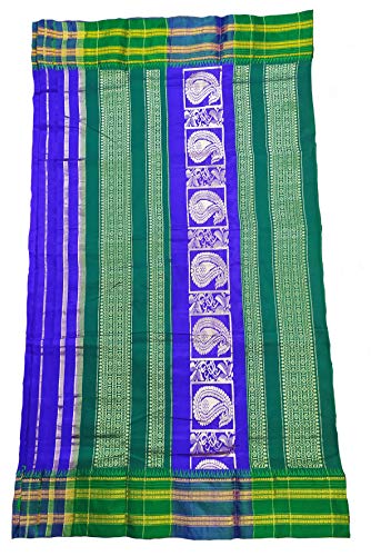 RRK green narayanpet silk saree – image 3