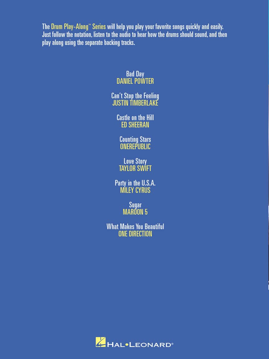 Pop Songs for Kids Drum Play-Along Volume 53
