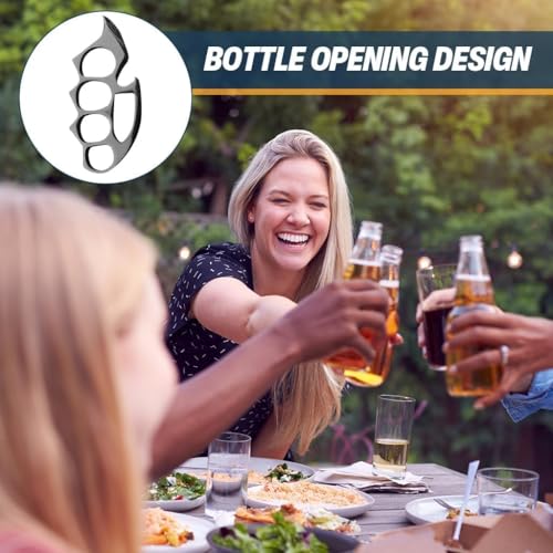 Image of Stainless Steel Bottle Cap Opener - Compact & Lightweight Tool, Cool Gadgets for Men Daily Life, Home, Bar, Kitchen & Travel Camping Tools, Rust-Resistant, Easy to Use (Black)
