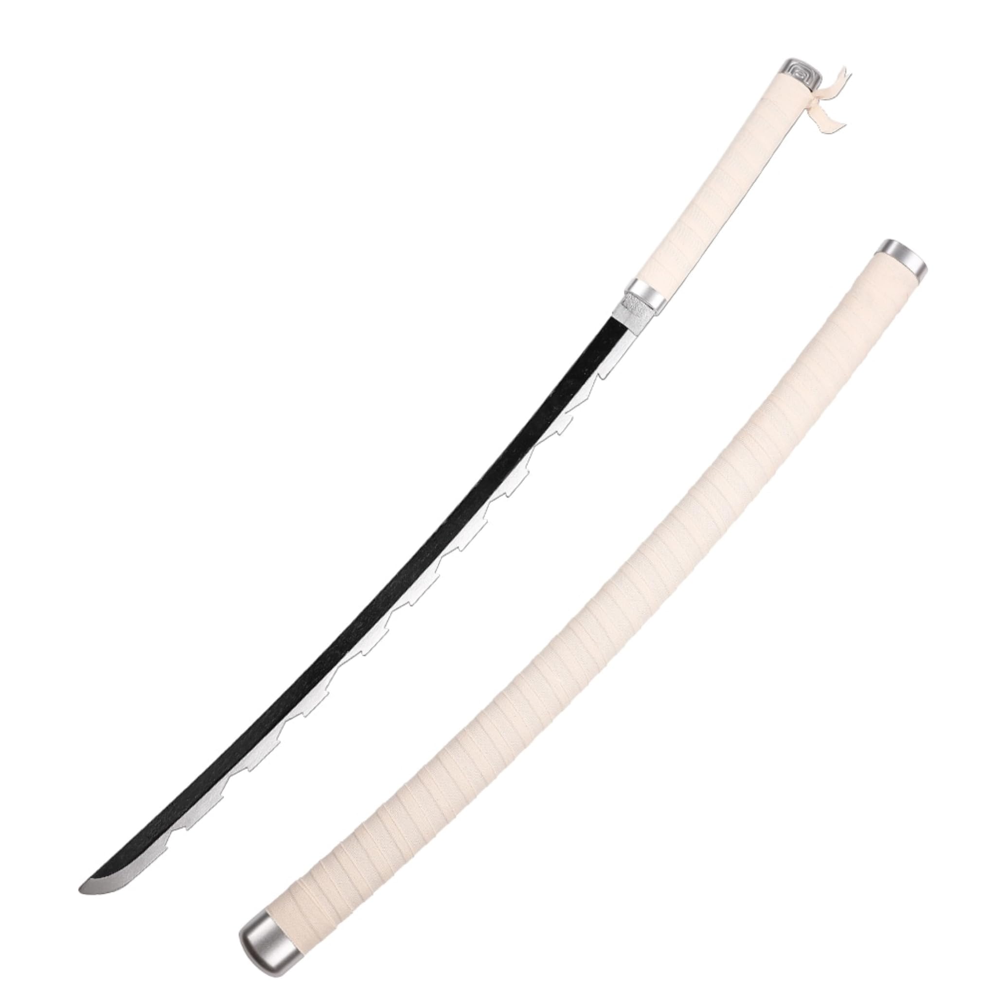 Cosplay Replica Demon Slayer Inosuke Hashibira Nichirin Wooden Blade Sword Anime Set of Two Swords