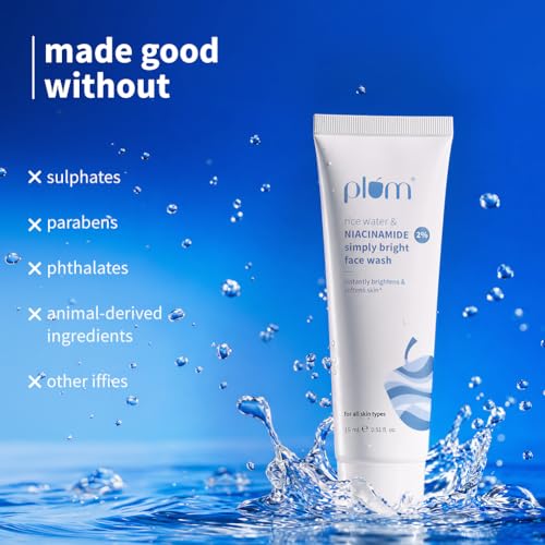 Image of Plum Simply Bright 2% Niacinamide Face Wash 15ml