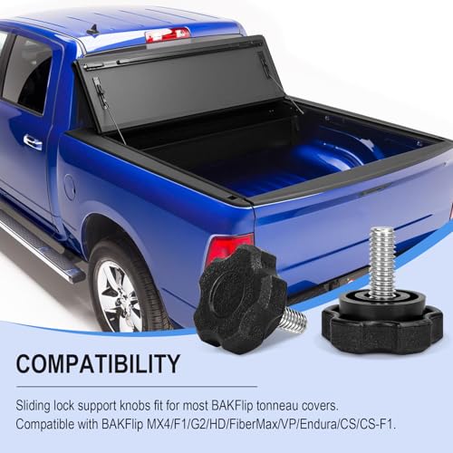 356A0014 Lock Knob Compatible with BAKFlip MX4 G2 Bed Cover Parts, Tonneau Cover Lock Replacement Parts for BAKFlip, 2 Pack - Image 3