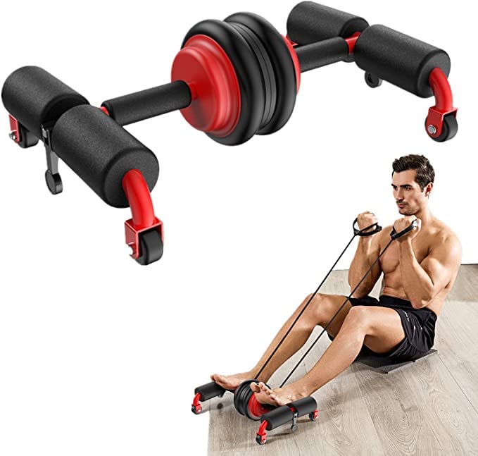PIKFOS Ab Roller Wheel Exercise Roller Wheel with Push Up Bars Abs Exercise Equipment Core Workout for Men Women Home Workout Fitness Training (B09X6XV9J8) Amazon Price History, Amazon Price Tracker