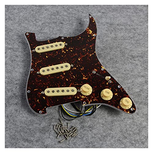 BIPROS 5 Pickguard SSS précâblé Guitare Pickguard décalés micros 50/50/52mm for Guitare FD Strat (Color : Nero) - Les Beatles, Paul McCartney, John Lennon, RIngo Starr, George Harrison BIPROS 5 Pickguard SSS précâblé Guitare Pickguard décalés micros 50/50/52mm for Guitare FD Strat (Color : Nero) – Image 7