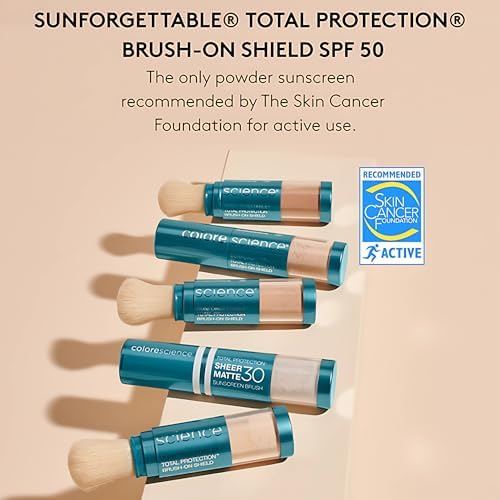 Colorescience Sunforgettable Total Protection Brush-On Sunscreen Mineral Powder for Sensitive Skin, Tan, 0.21 Oz (Pack of 1) - 2