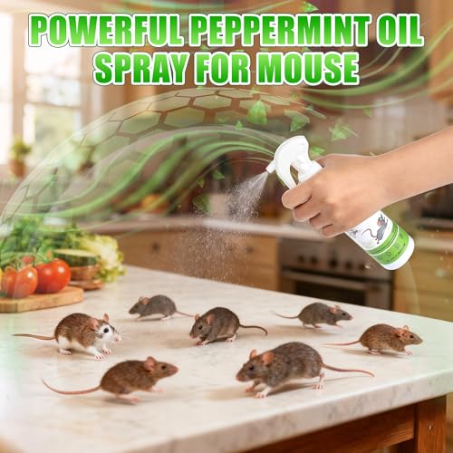 2 Pack Peppermint Oil Spray for Skunk Repellent for Yard