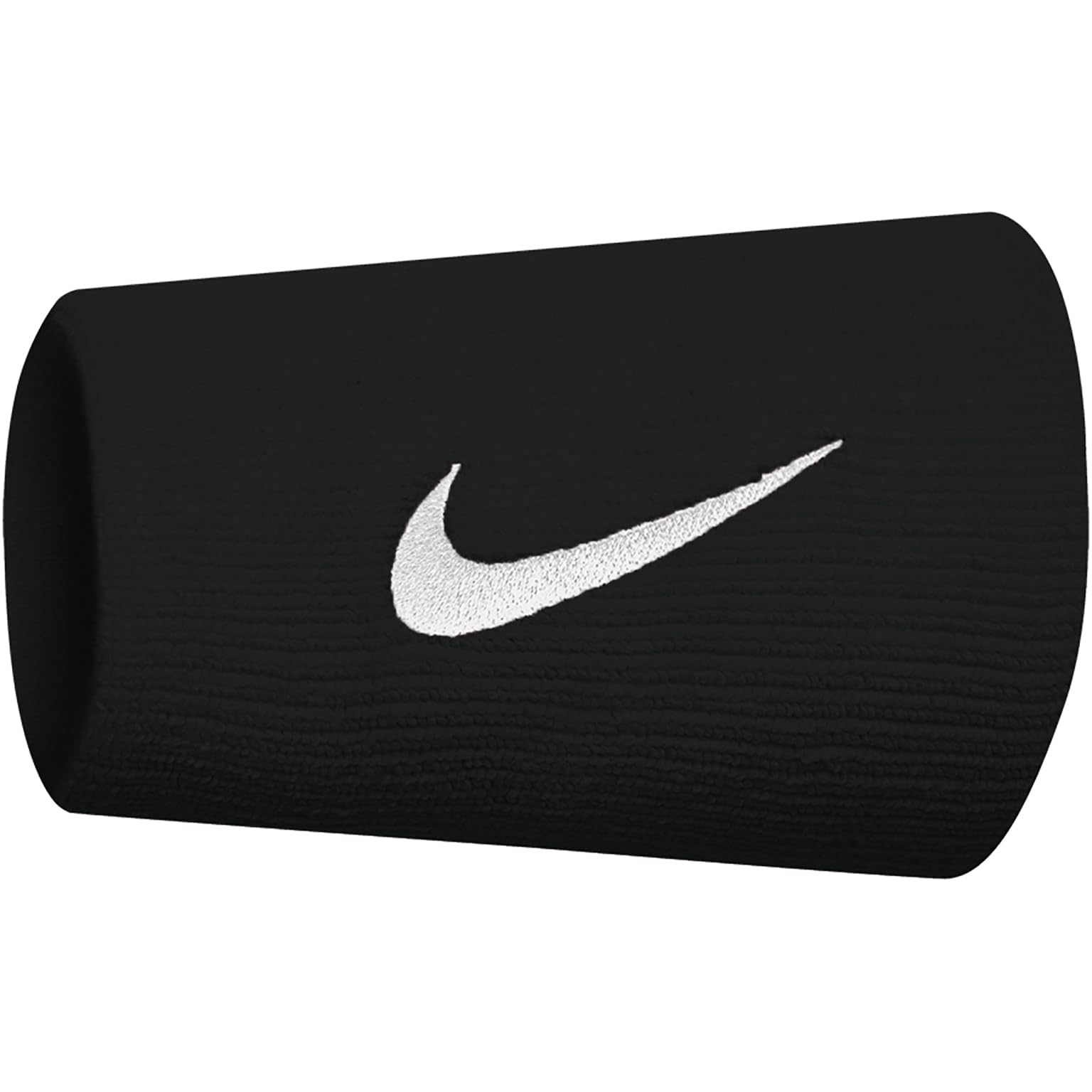 Nike Tennis Premier DOUBLEWIDE Cotton Wristbands 2 PK Black/White Sweat Absorbent Wristband-image-46