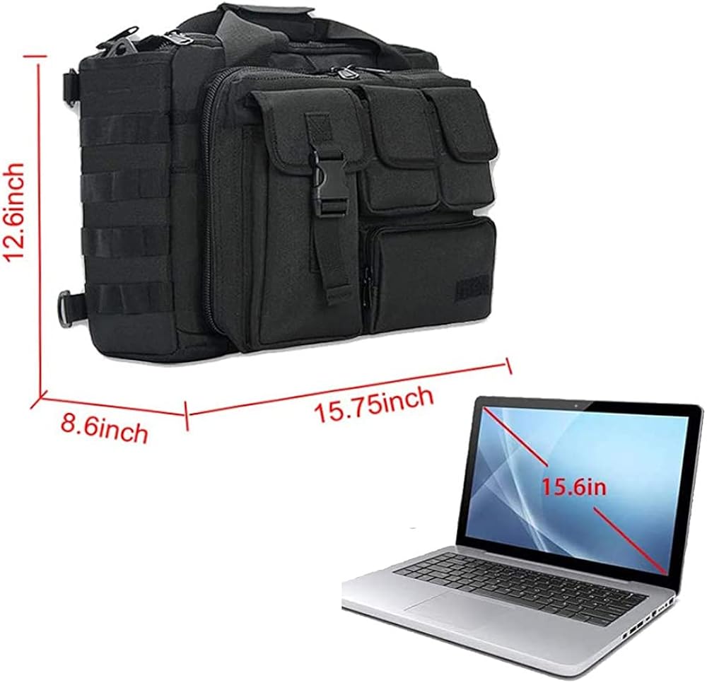 Exсluѕіvе Sресіаl Tactical Briefcase, 14.1/15.6 In Men's Military tactical computer bag Laptop Messenger Multifunction Briefcase for Men ❤ Crаzу Dеаlѕ Tactical Briefcase, 14.1/15.6 In Men's Military tactical computer bag Laptop Messenger Multifunction Briefcase for Men