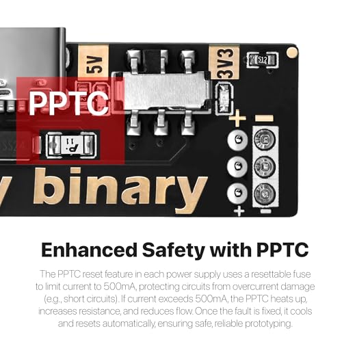 Lonely Binary Breadboard Power Supply Kit 2x830 2x400 USB-C 3.3V/5V - Image 6
