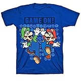 Super Mario Little Boys Graphic Tee Shirt, Nautical Blue, 5-6