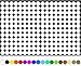 Produktbild 100 Stück Klebepunkte Punkte Kreise Aufkleber Punkt Inventur Folie Markierung K018 (010 Weiß, 5mm)