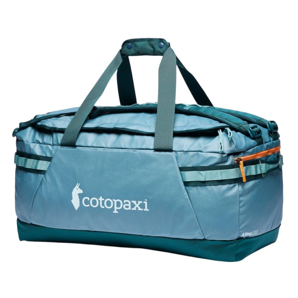 Cotopaxi Allpa 100L Getaway Duffel, Blue Spruce and Abyss