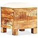 vidaXL Banc de Rangement Coffre de Rangement Tabouret Pouf Repose-Pied Salon Salle de Séjour Maison Intérieur Bois Massif de Récupération 40x40x45 cm
