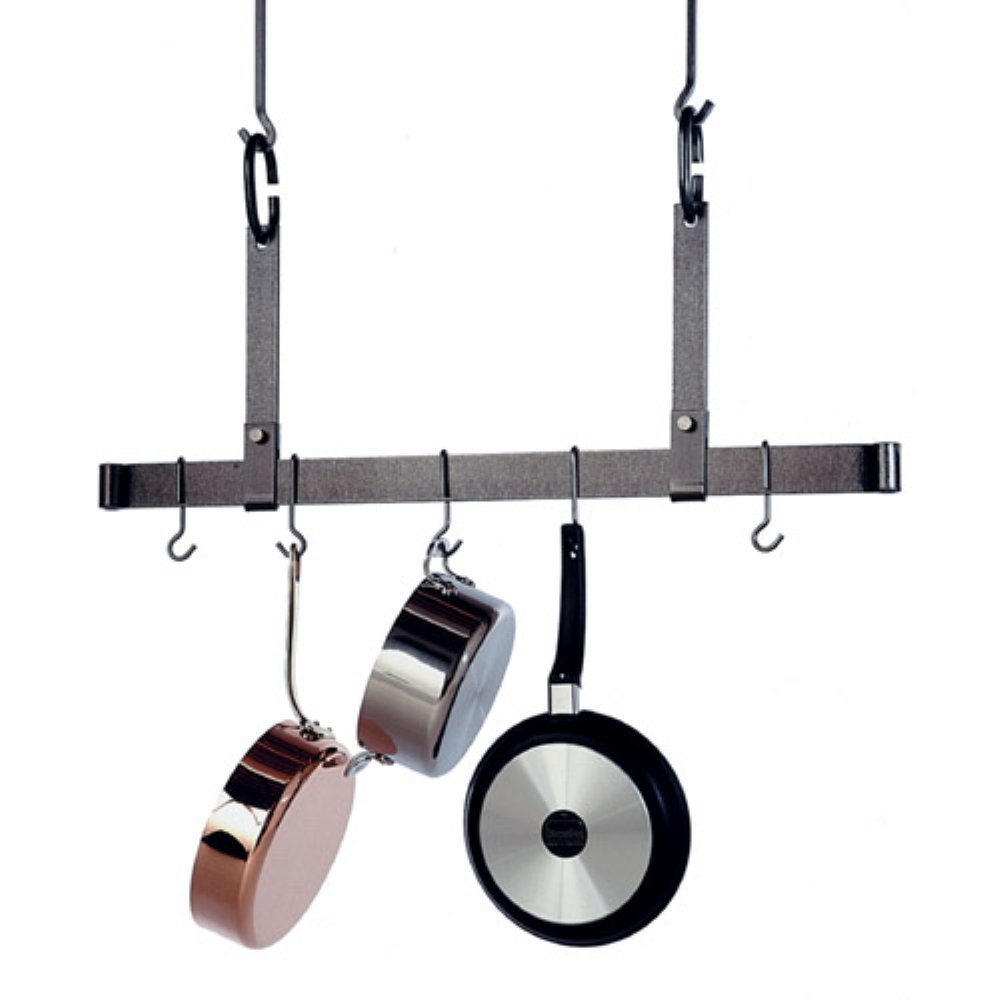 Enclume PR11-36-HS Premier 36-Inch Adjustable Ceiling Bar, Hammered Steel