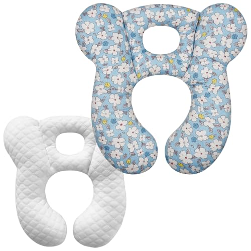 Image of Baby Travel Pillow, Infant Kid's Cushion Soft and Skin Friendly for Car Seat, Pushchair and Stroller (Style A)