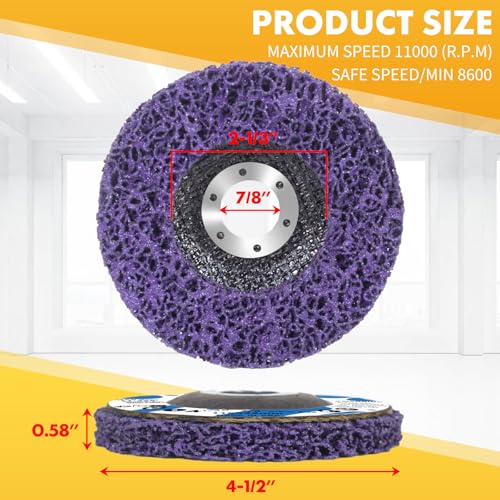 Laexepelle STRIP DISCS-P10 Stripping Wheel For Angle Grinder 10 Pack, Strip Disc Paint Stripping Disc Sanding Disc Abrasive Wheels & Discs, Paint Metal Rust Remover Stripper Tool thumb #1