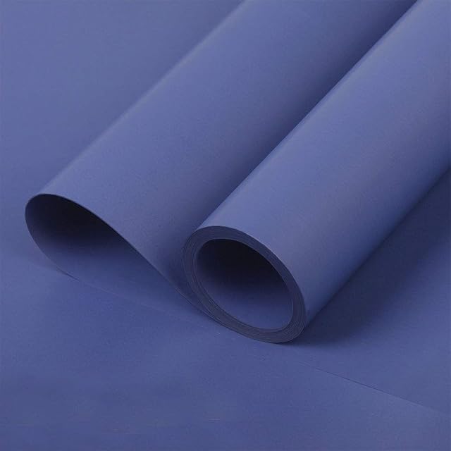 Blue Flower Wrapping Paper Roll Korean Floral Bouquet Packing Supplies Waterproof Fresh Flowers Gift Packaging Marterials (COLOR 9)