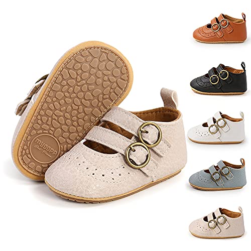 Meckior Infant Baby Girls Soft Sole Bowknot Princess Wedding Dress Mary Jane Flats Shoes Easter...