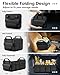 HOTOR Trunk Organizer for SUV – Foldable & Portable Car Organizers and Storage with 2 Compartments, Large Capacity Car Trunk Organizer Car Accessories for Truck Sedan, Black, 21.7