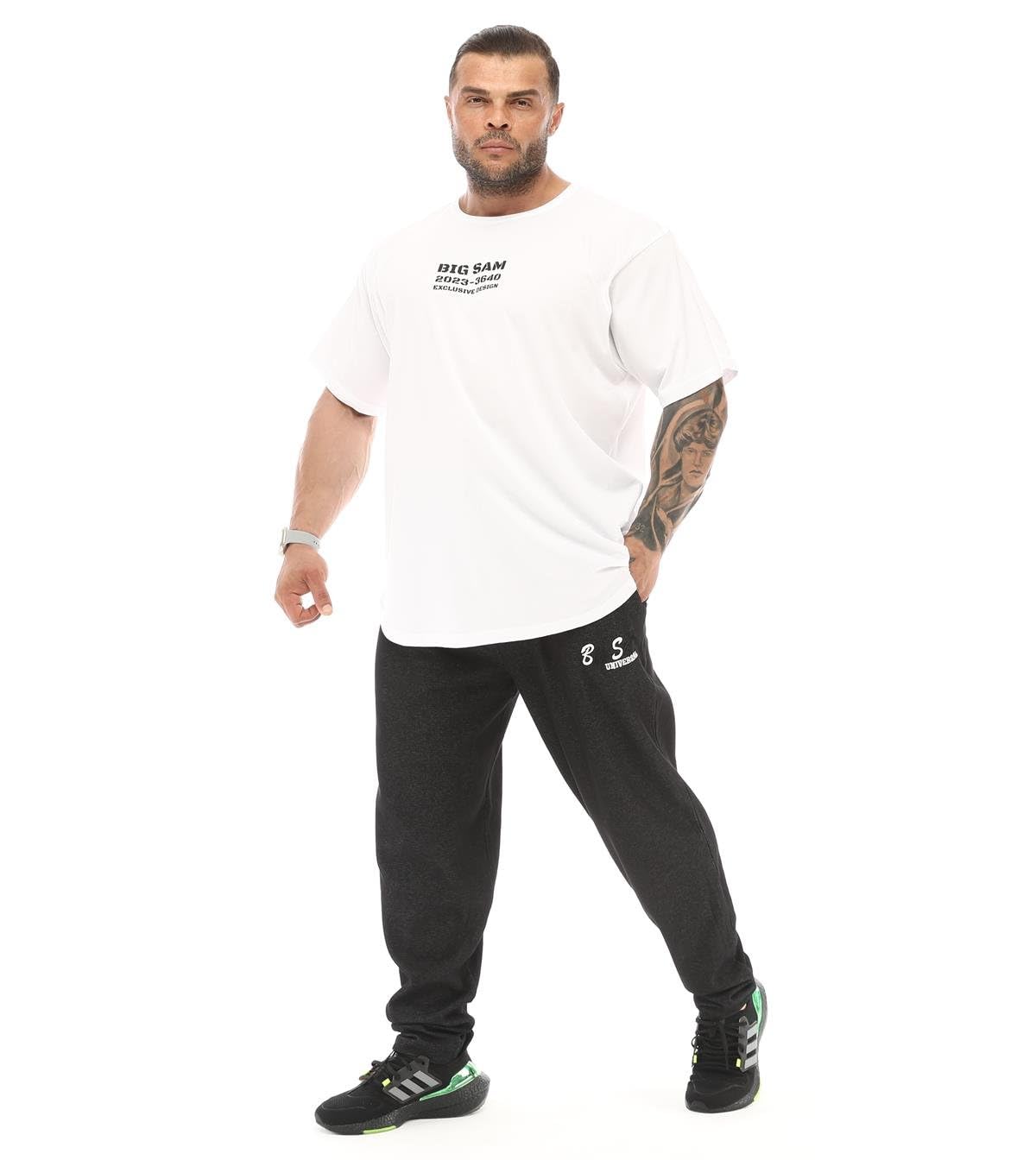 Camiseta de gran tamaño para hombre, tela fina, 100 % algodón, camiseta de gimnasio