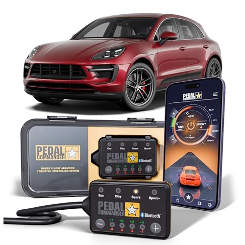 PEDAL COMMANDER for Porsche Macan 2014-2024 Throttle Response Controller - Fits 1st Gen, Base, S, GTS, Turbo, Sport Edition, Porsche Macan Accessories