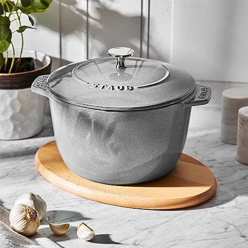 staub-La-Cocotte-de-GOHAN-40501-154-La-Cocotte-de-Gohan-Gray-L-79-inches-20-cm-Rice-Pot-3-Pieces-Cast-Iron-Pot-Induction-Compatible-Japanese-Authentic-Product-with-Serial-Number
