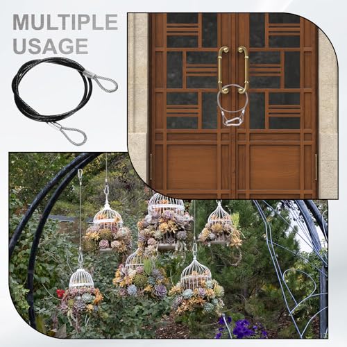 Câble de sécurité antivol double boucle noir 250cm pour sécuriser le matériel - 5