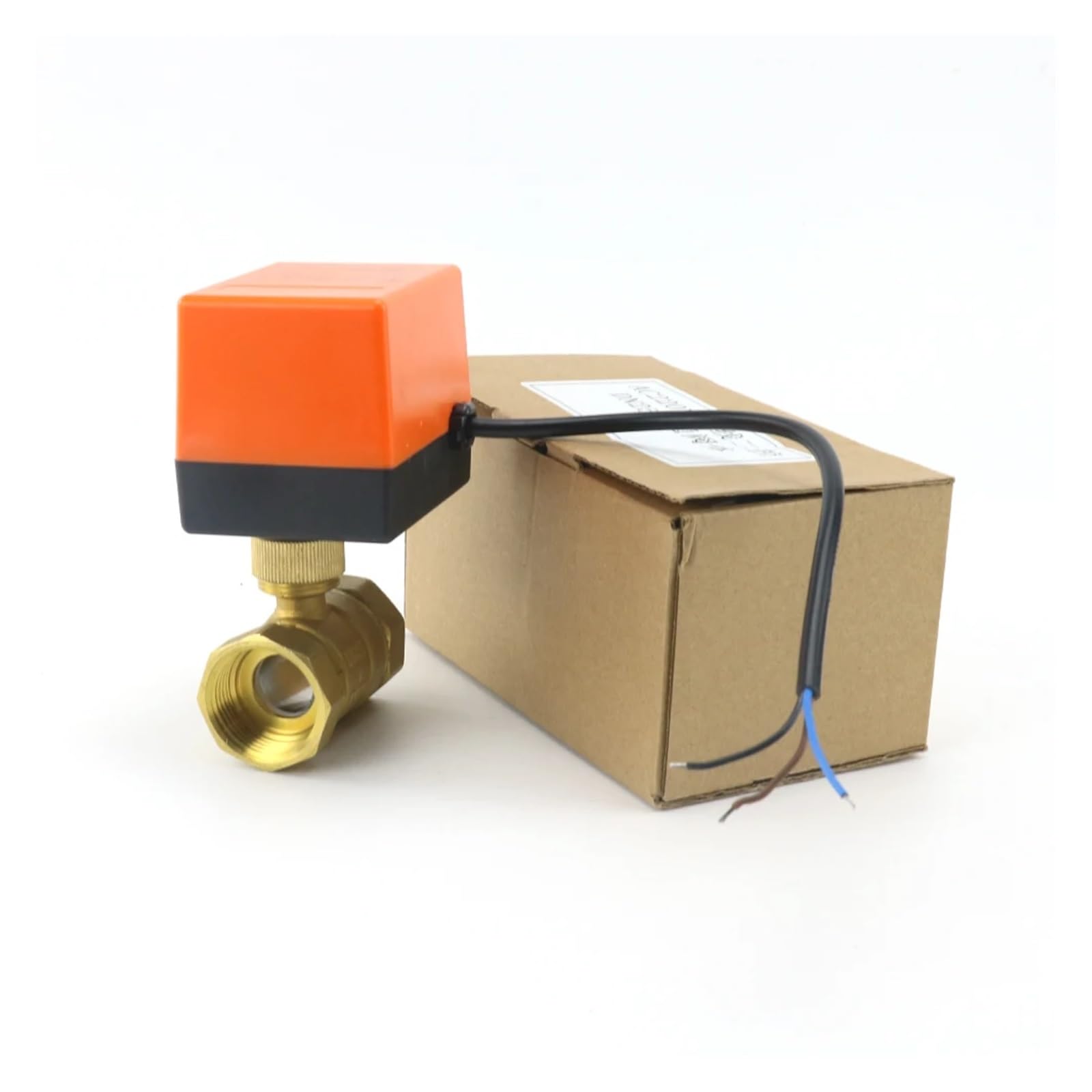Valvola a sfera motorizzata a 2 vie in ottone 1/2 "3/4" 1 "DN15/DN20/DN25 Elettrovalvola elettrica a due comandi a tre fili 220 V CA 12 V CC 24 V(Dc12-24v-3 Wire - 2 Point,1 Inch)