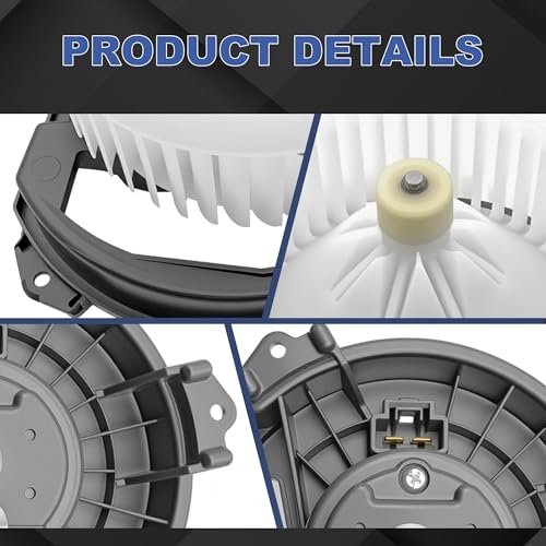Image of PartsFlow 700293 HVAC Blower Motor with Fan Compatible With 2014-2023 Jeep Cherokee 2.4L /2.0L /3.2L 2015-2017 Chrysler 200 2.4L /3.6L 615-00712 68223053AC