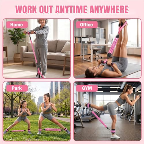 Image of Pedal Resistance Band, 40 /50 /60 lbs with Handles & Ankle Straps