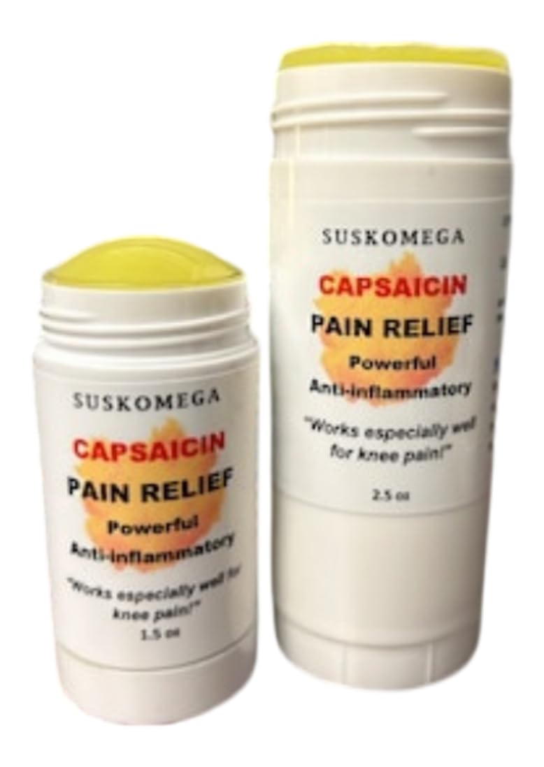 Capsaicin and Cayenne Pain Salve Suskomega Twist Up (2.5 oz)