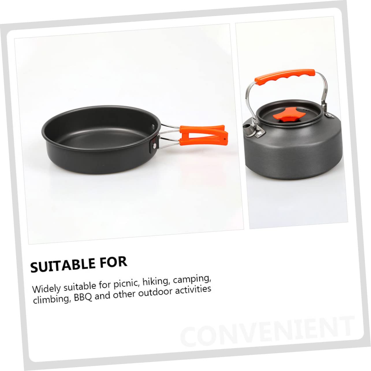 2 Set Picnic Kit Completo per Persone per Escursioni e Attività Outdoor
