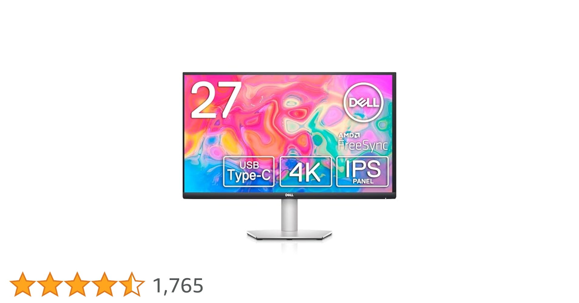 Dell 27インチ4K UHD USB-C モニター、S2722QC Amazon.com: Dell S2722QC Monitor - 27 inch 4K USB-C , UHD