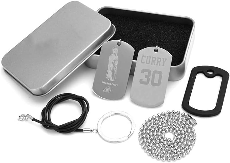 fanwenfeng Accessories Keyring Basketball Star Necklace Player Pendant Fan Keychain Set