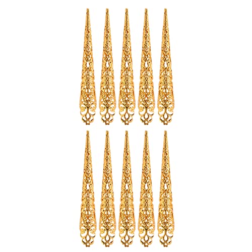 Sxett Finger Tip Claw Rings Fingertip Claw Rings Decor Finger Protectors for Halloween Cosplay Dance Show