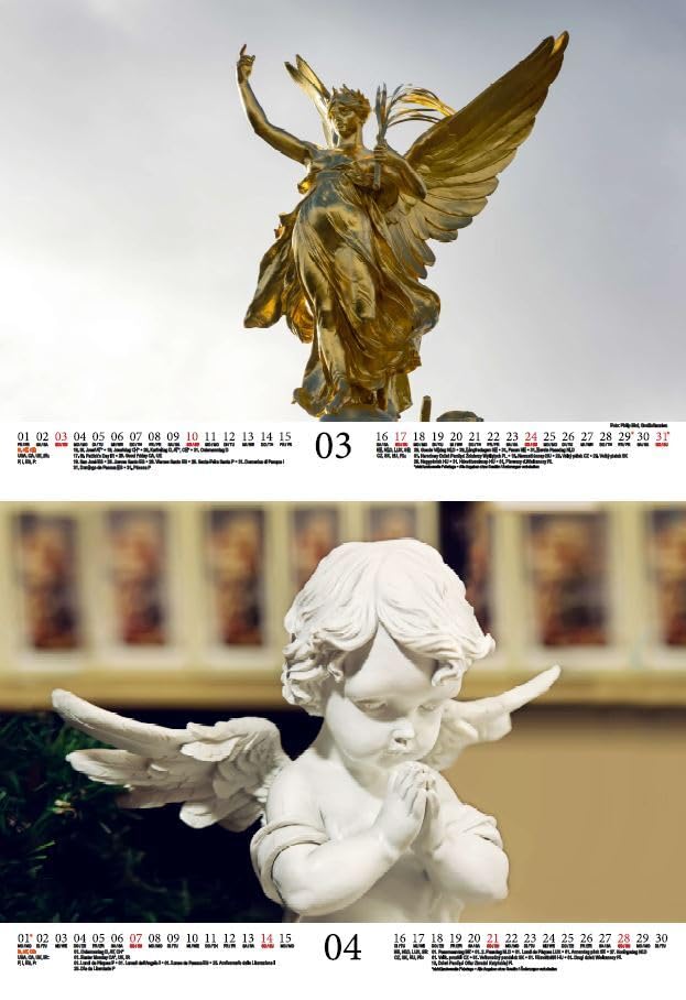 Guardian Angel Magic DIN A4 Calendar for 2024 Church Faith Angel Guardian Angel Seelenzauber, multicoloured - Image 2