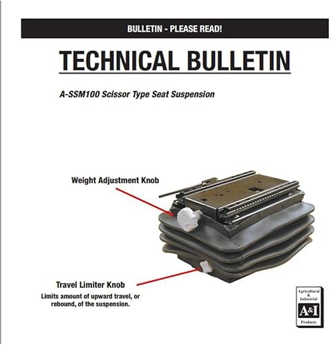 Miniatura 3 de SSM100 - Suspensión de asiento tipo tijera para Allis Chalmers, se adapta a Ford se adapta a John Deere se adapta a JD +