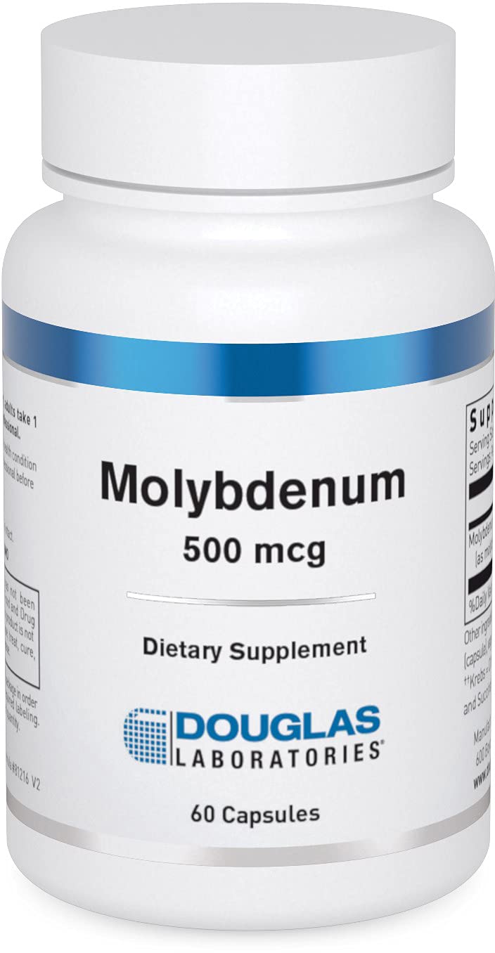 Douglas Laboratories Molybdenum 500 mcg. | Supports Detoxification, Enzymes and Nerves | 60 Capsules