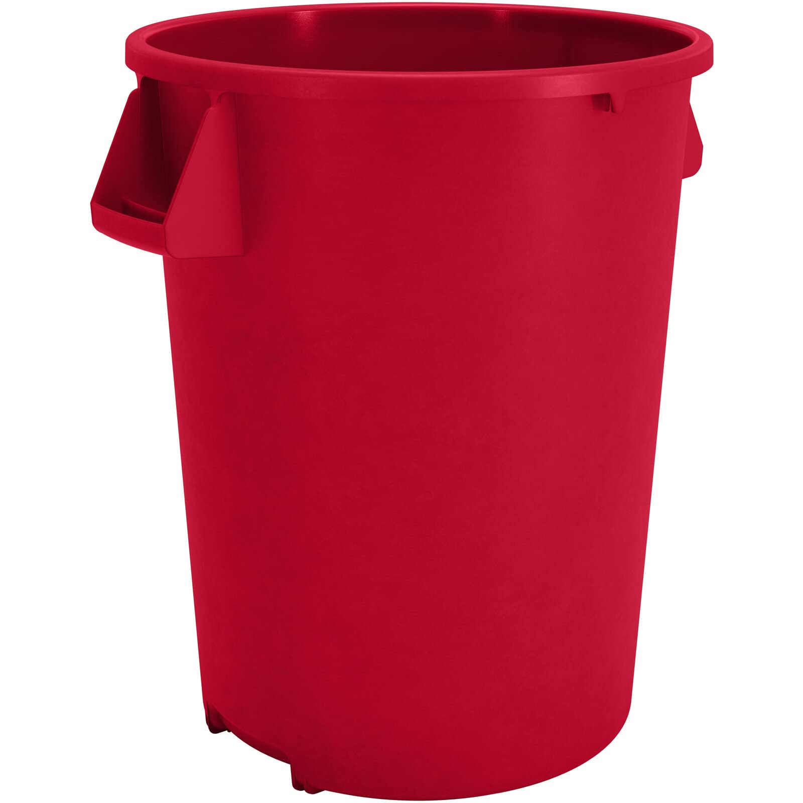 SPARTABronco Waste Container Trash Container, Round Trash Bin for Disposal, 20 Gallons, Red