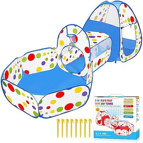 MAIKEHIGH 3 in 1 Play Tent and Tunnel Cover