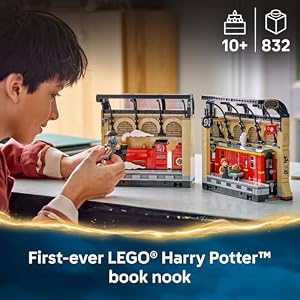 LEGO Harry Potter Book Nook: Hogwarts Express Building Set - Bedroom Shelf Decor for Boys, Girls, & Fans, Ages 10+ - Collectible Harry & Ron Minifigures - Birthday Gift Idea - 76450 — photo 2 of 6