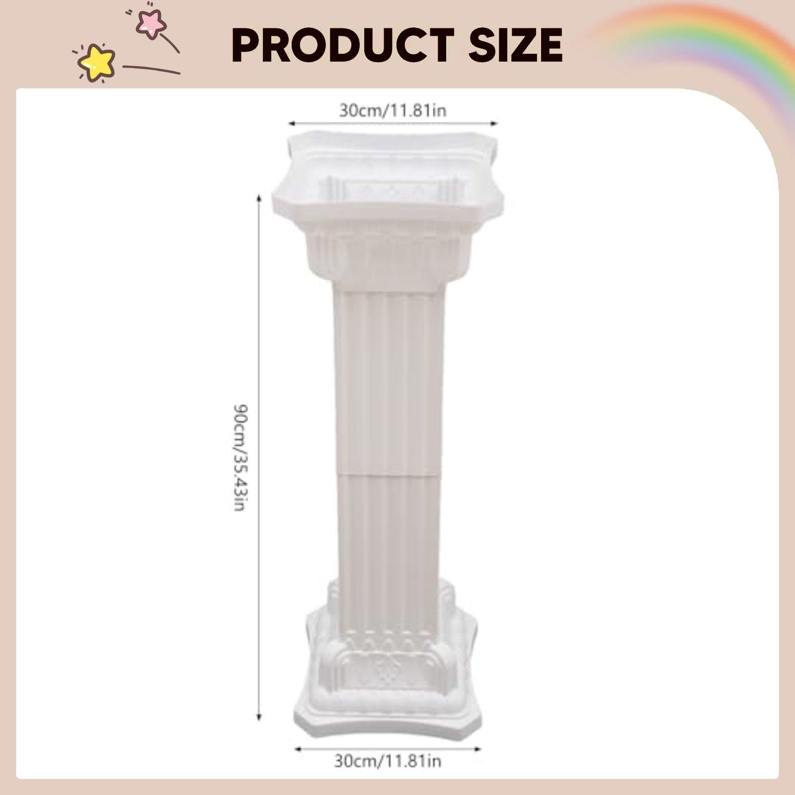 4 Columnas para Bodas, Ideales para La Decoración del Centro de Mesa de La de Apertura.