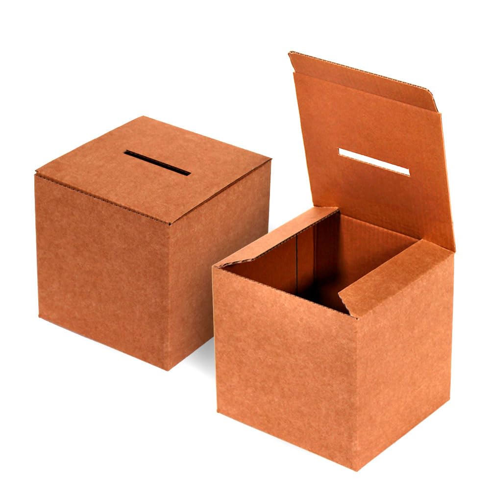 Only Boxes, Kartonowa Urna do głosowania lub wydarzeń, Pudełko kartonowe na sugestie lub skrzynkę pocztową, Wymiary 35x35x35