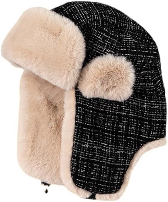 Winter Female Lei Feng Hat Ear Protection Cotton Windproof, Cold Resistant, and Warm
